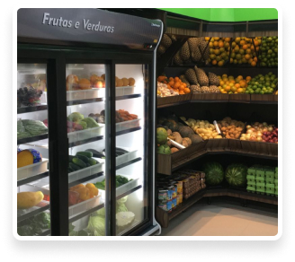 Setor de frutas e verduras do Brisa